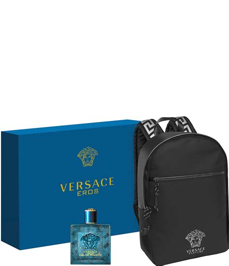 versace perfume set mens|Versace men's perfume with backpack.